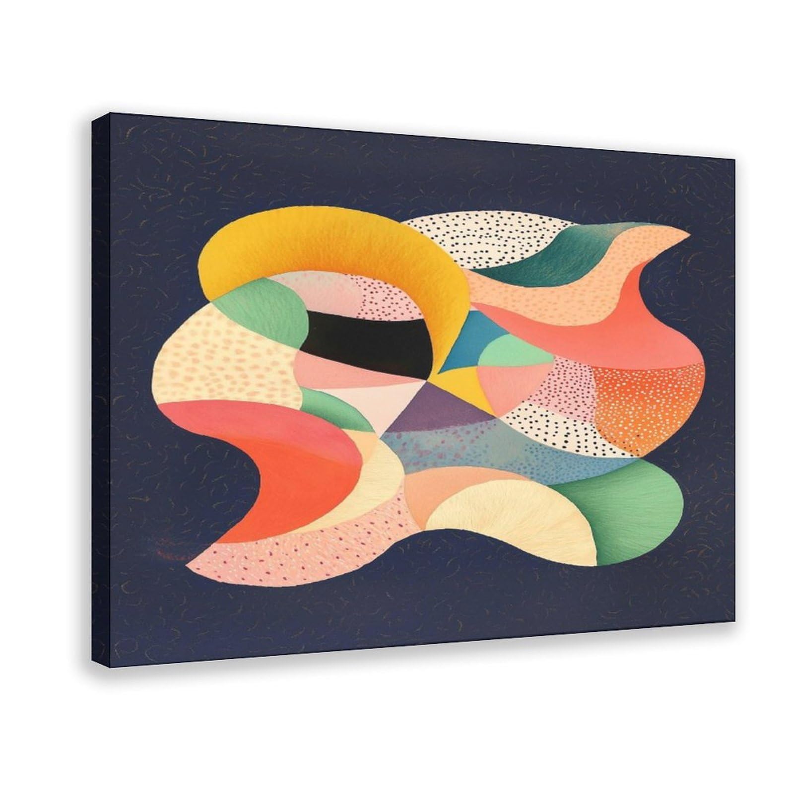 Pyberon Wave Dimension Poster Canvas Poster Bedroom Decor Landscape Office Room Decor Gift 20" L X 30" W