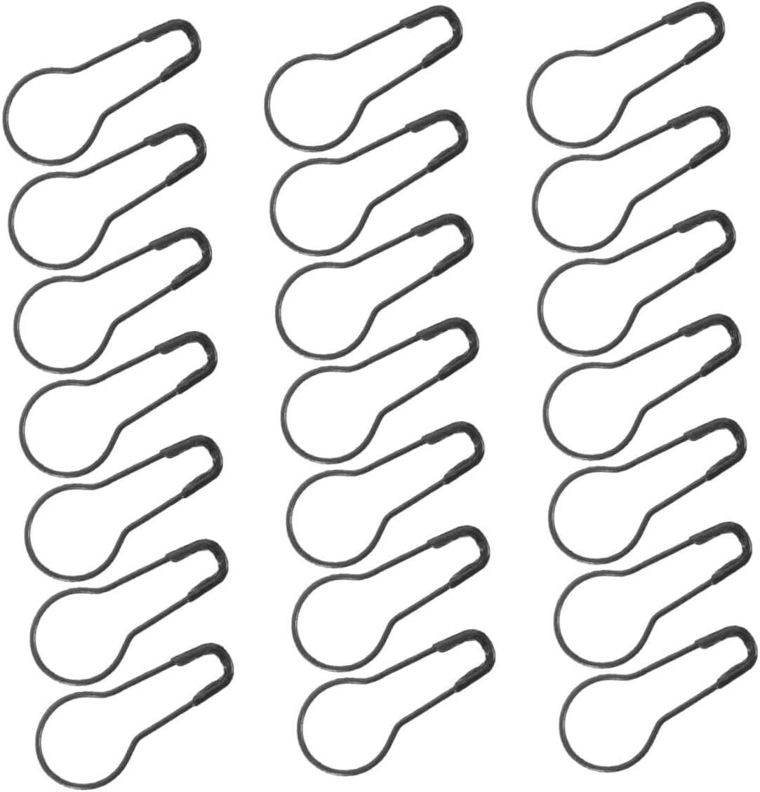 YARNOW 100pcs Metal Safety Pins Gourd Quilting Pins Black Mini Sewing Crafting Accessories for Clothing Knitting DIY Home Use