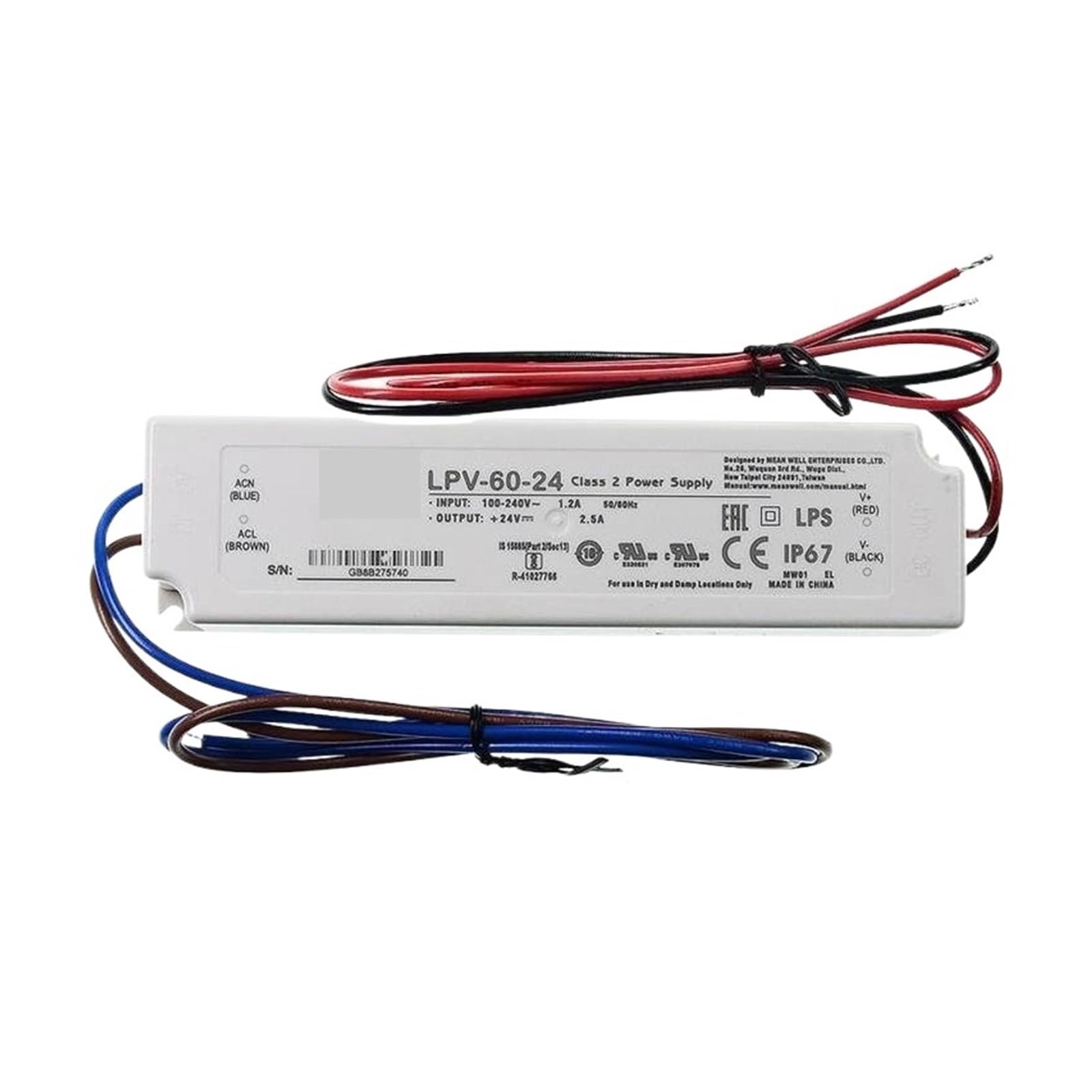 HYUJNAFZR Switching Power Supply LPV-60 LPV-60-5 5V LPV-60-12 12V LPV-60-15 15V LPV-60-24 24V LPV-60-36 36V LPV-60-48 60W(LPV-60-36)