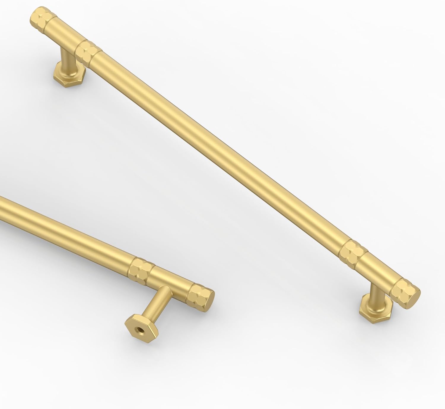 Asidrama 10 Pack 5 Inch(128mm) Gold Kitchen Cabinet Handles, Cabinet Pulls Kitchen Cabinet Hardware for Cupboard Drawer Pulls