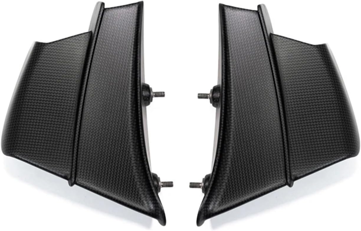 Motorcycle Accessories 3K Carbon Fiber Fixed Wind Wing Deflector Winglets for Ducati Panigale V4 V4S V4R 2018 2019 2020 2021(Plain Weave Matt)