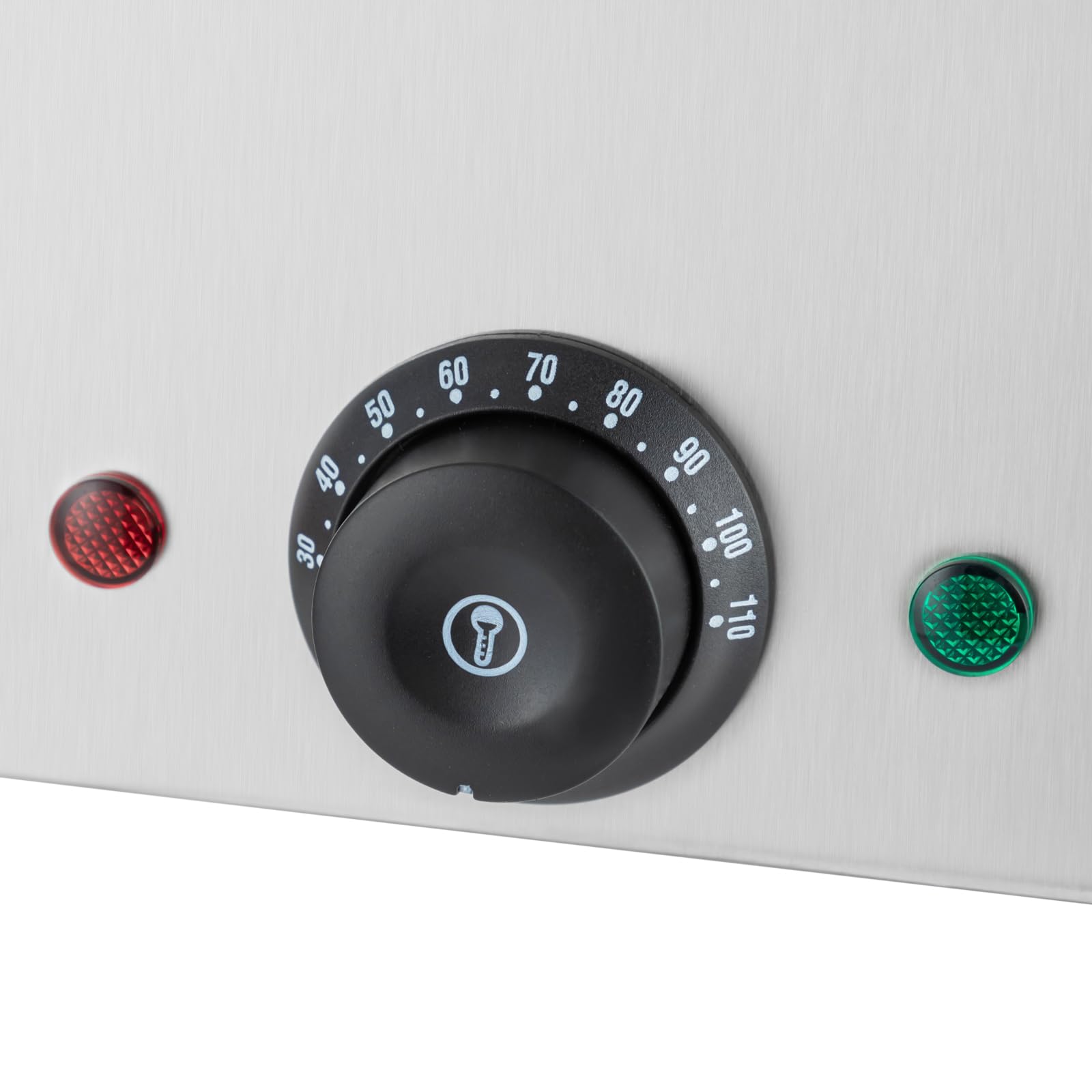 Elektrischer Saucenspender 800W, Edelstahl Pump Soßenspender, 2.5 L Fassungsvermögen, 30-110℃ Temperaturregelung, Heißer Fudge-Wärmer