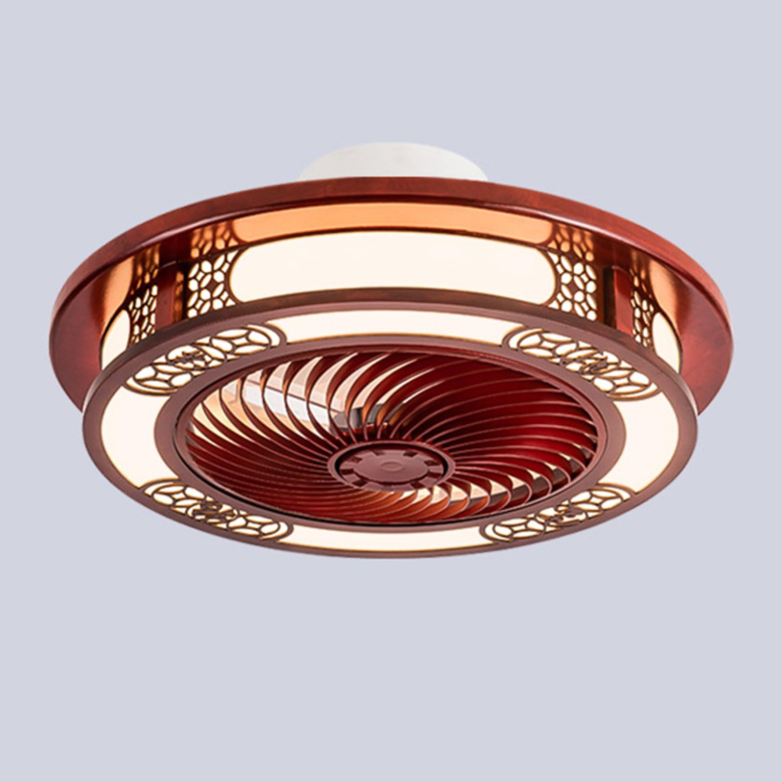 SXDMOUBK Indoor Ceiling Fans With Lights And Remote Mute Fan Chinese Style Light Dimmable LED Lighting For Bedroom Lounge Room 3 Wind Speeds