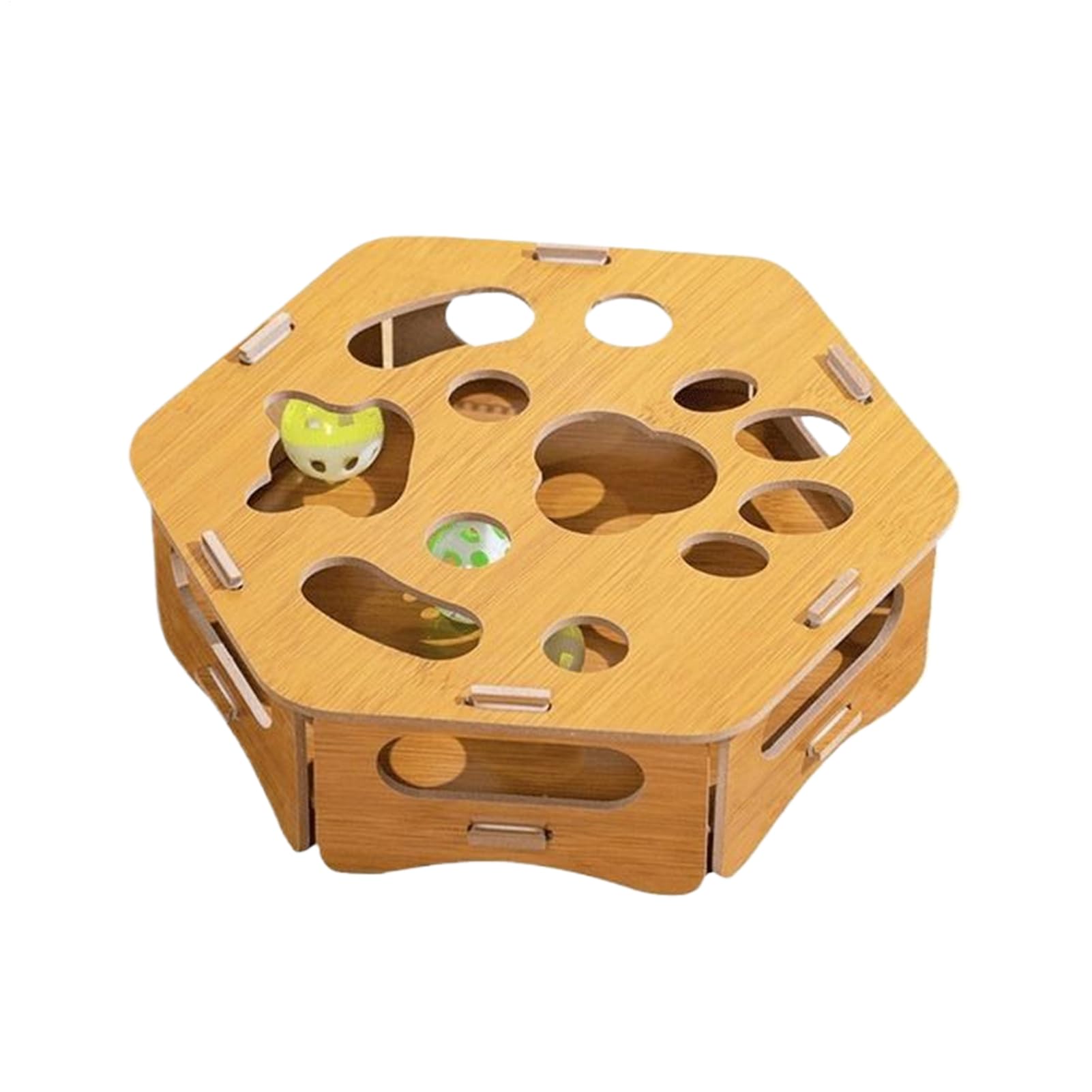 Générique Coffre à Griffoir Puzzle pour Chat Jouet en Bois d'Enrichissement