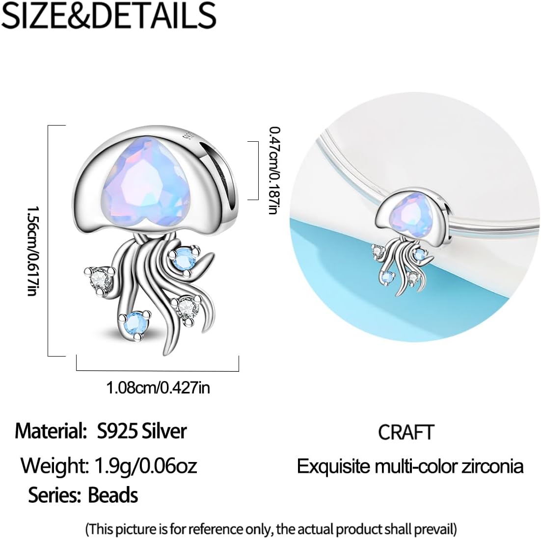 HONGRUI 925 Sterling Silver Charm for Bracelets Necklace Fashion Heart Bow Flower Family Butterfly Pendant Bead Charm for Women Festival jewelry gifts - Image 5