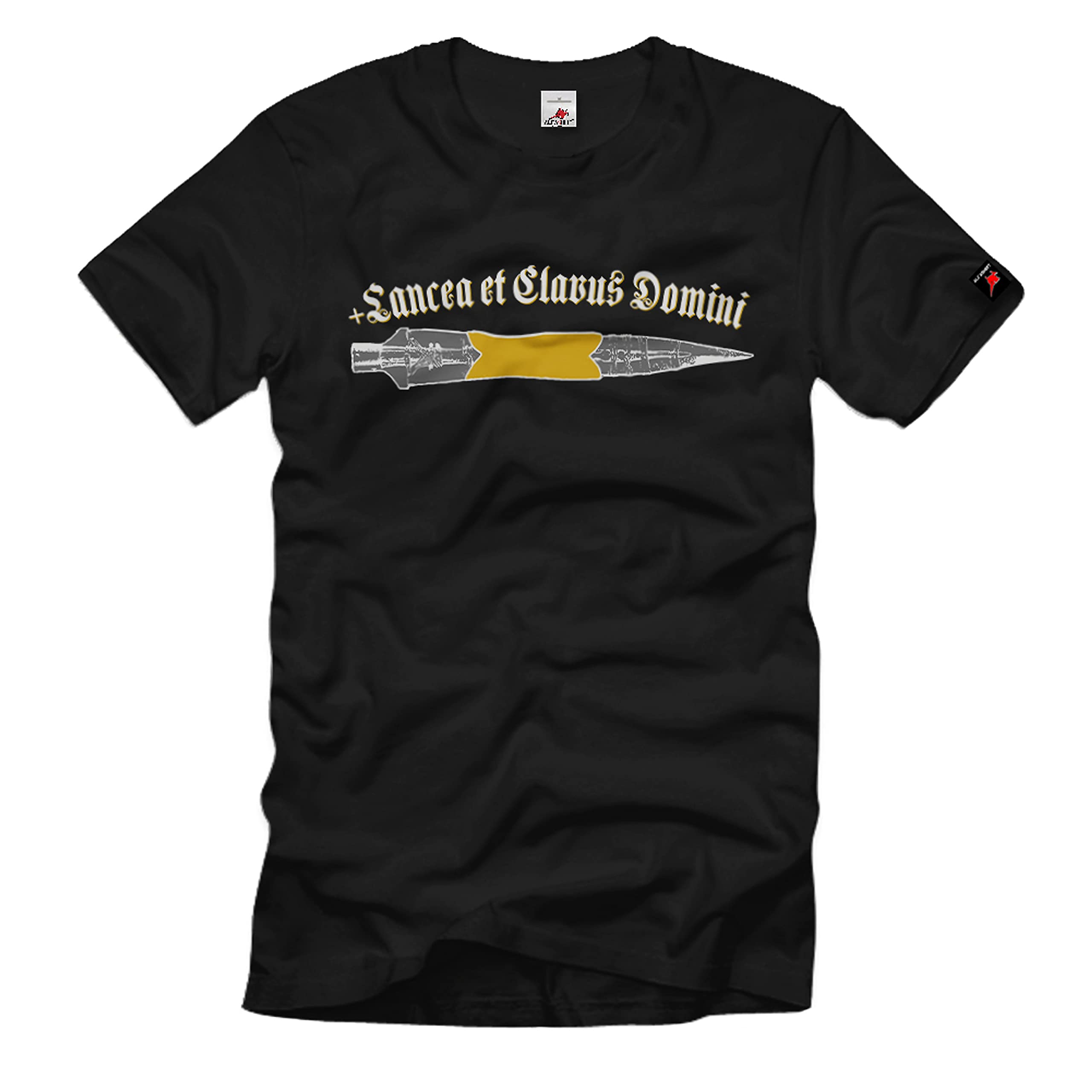 T-shirt Saint Lance Longinuslance ample résistant pour homme Noir XXL - 3