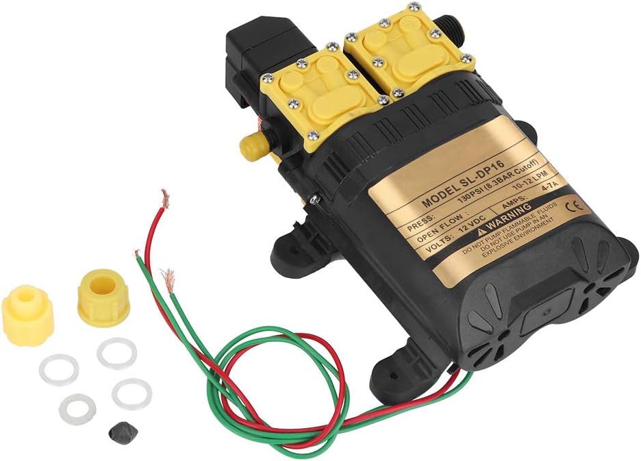 Venta loca Bomba pulverizadora de Agua, Tornillos de Acero Inoxidable Multiusos Bomba de Agua, Ventilador Doble antioxidante para riego de Tierras de Cultivo ecológicas de jardín