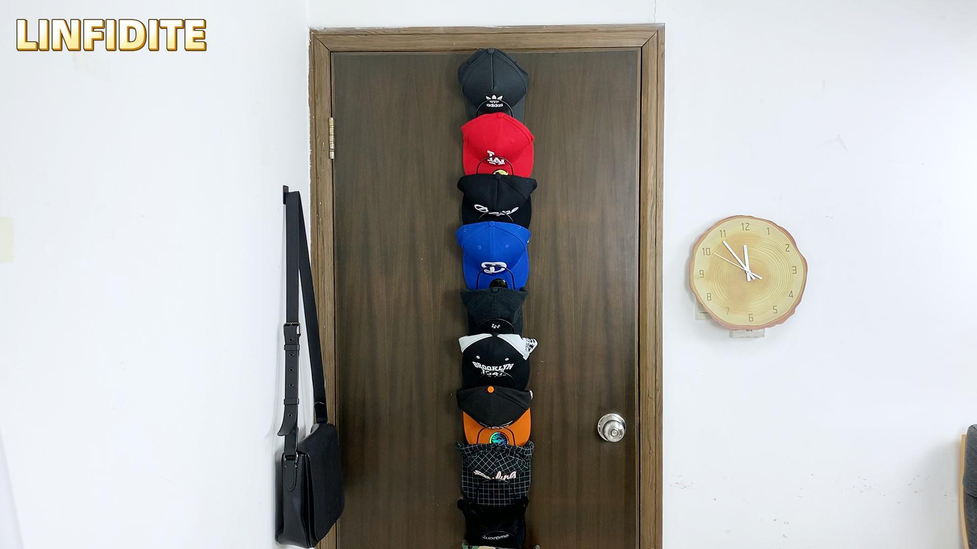 YCMI Support Mural Pour Casquettes De Baseball (1 Pièce/10 Pinces