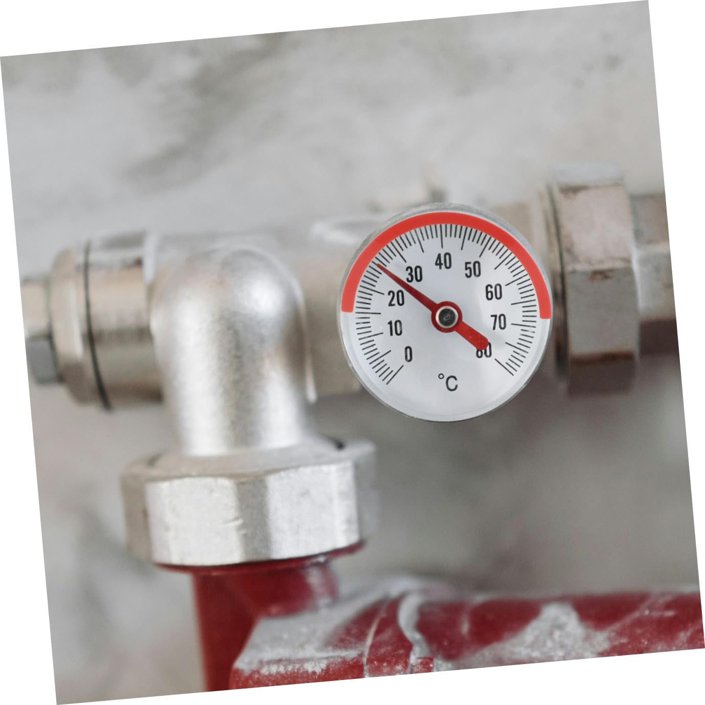 Garneck 4pcs Pressure Gauge Stickers Reflective Indication Labels for Value Identification and Half Circle Design Easy to Apply for Gauges