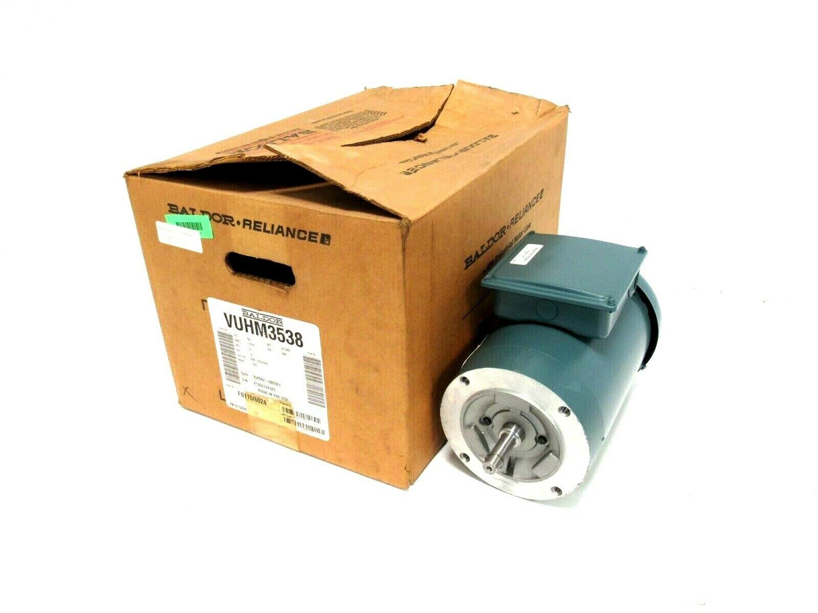 Baldor .5HP,1740RPM,3PH,60HZ,56C,3511M,TEFC,F3 (VUHM3538)