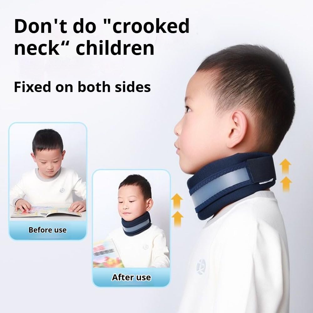 Oaygat Neck Brace Support for Sleeping Soft and Comfort Cervical Neck Collar for Children Adjustable Neck Support for Relieving Neck Pain and Spine Pressure Neck Collar Protector after Injury for Kids - Image 2