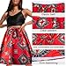 Kitimi 4Pcs African Dresses for Women African Attire Traditional Costume Black History Month Decorations Head Wrap Scarf