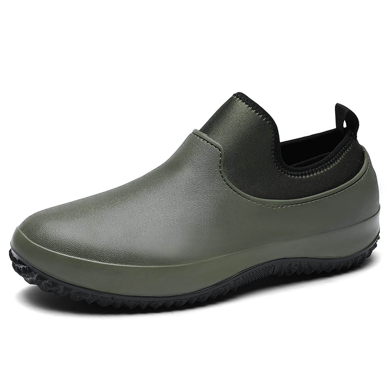 Generico Stivali Da Lavoro Uomo -Scarpe da pioggia EVA Antiscivolo Lavoro Cucina Auto Basse Calzature Impermeabili Leggere Traspiranti Outdoor
