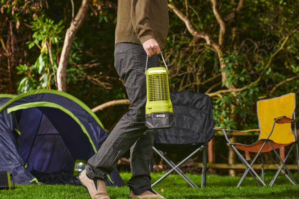 RYOBI 18 V ONE+ Akku-Insektenvernichter RY18BZA-0 (Bis zu 30 m² Wirkungsbereich, Timer-Einstellung für 2-, 4-, und 6 Stunden, ohne Akku und Ladegerät