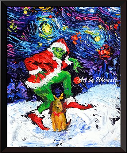 🛒 Crazy Deals Uhomate The Grinch Christmas Ornaments Posters Vincent Van Gogh Starry Night Posters Home Canvas Wall Art Print Nursery Decor Living Room Wall Decor A072 (24X30)