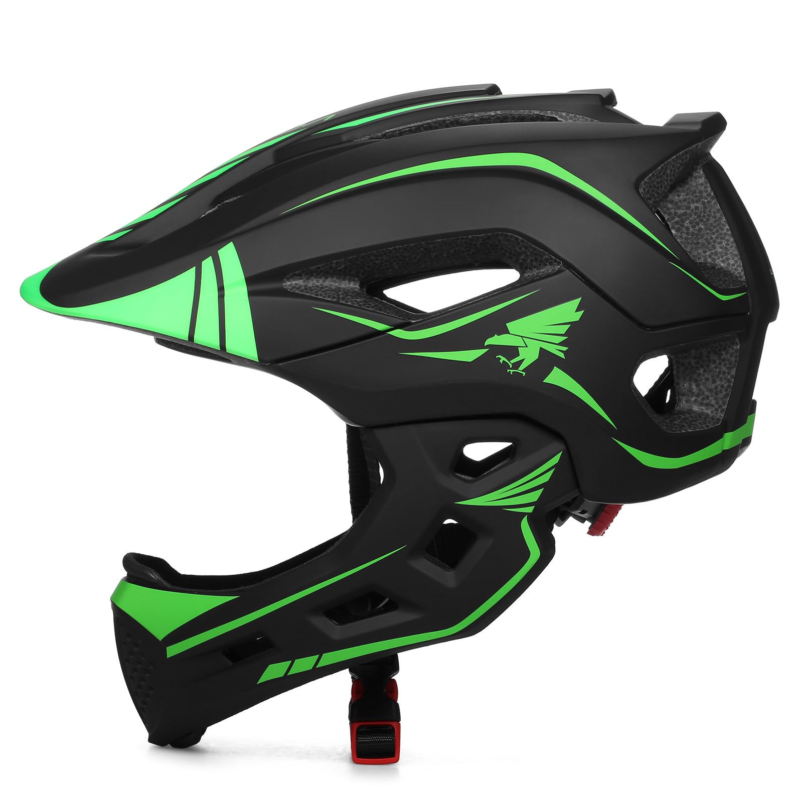 Kavolet Casco de Bicicleta para niños, Casco Integral para niños, Casco Integral con Protector de Barbilla extraíble, Casco para Descenso para Ciclismo, monopatín, Patinaje sobre Ruedas, Scooter