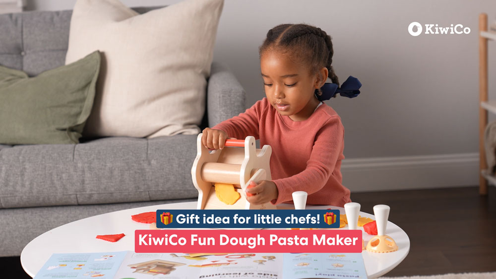 Amazon.com: Fun Dough Pasta Maker | KiwiCo Play Kitchen | Pretend