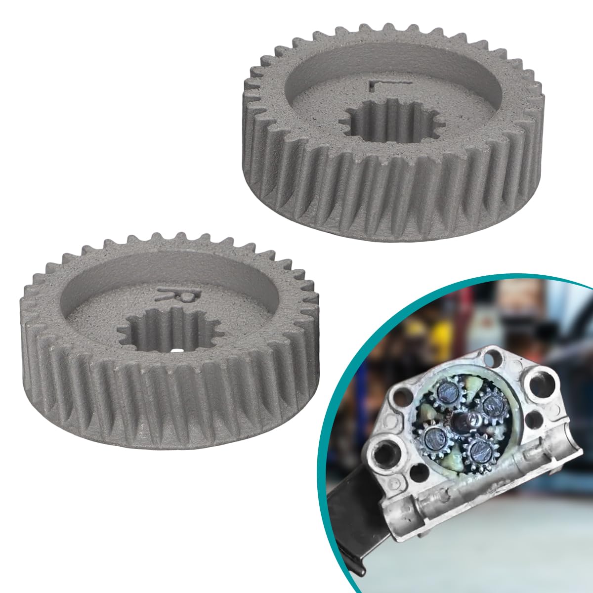 for Infiniti G37 Convertible 2009-2011 Flapper Gears - Left + Right Gear Aluminum Alloy Upgrade - Replacement for 79912-JJ50A 79913-JJ50A