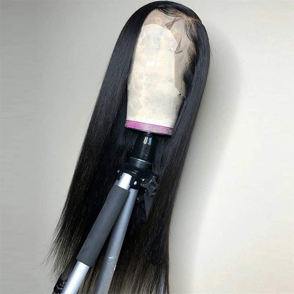 Perruque Lace Front synthétique pour masquer la transition capillaire avec un lissage soyeux