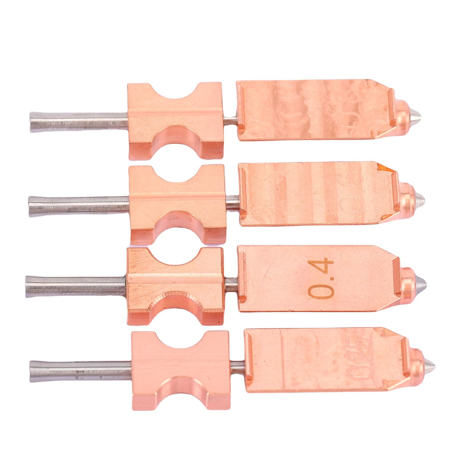 4 szt. Dysza ze stali hartowanej pasująca do drukarki 3D AD5X szybko odłączane dysze Hotend 0.25MM 0.4MM 0.6MM 0.8MM