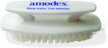 Amodex Laundry Brush for Stains on Clothes, Use with Amodex Stain Remover to Remove Ink, Sharpie, Makeup, and More, Soft Bristled Brush for Stain Removal Even on Delicate Fabrics and Skin