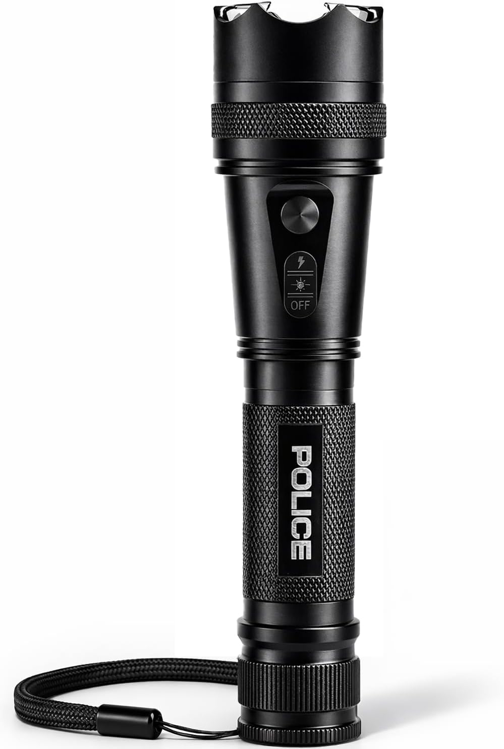 POLICE Stun Gun 1109 - Max Volt Rechargeable with LED Tactical Flashlight