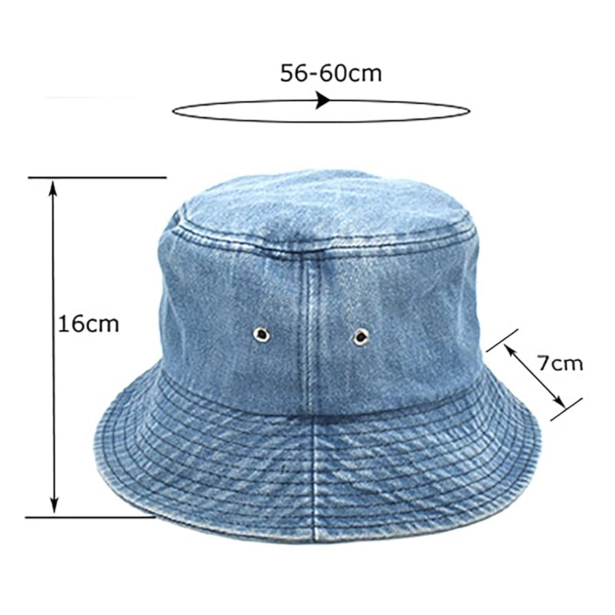 Amazon.co.jp: 帽子 バケットハット デニム ジーンズ ツバ