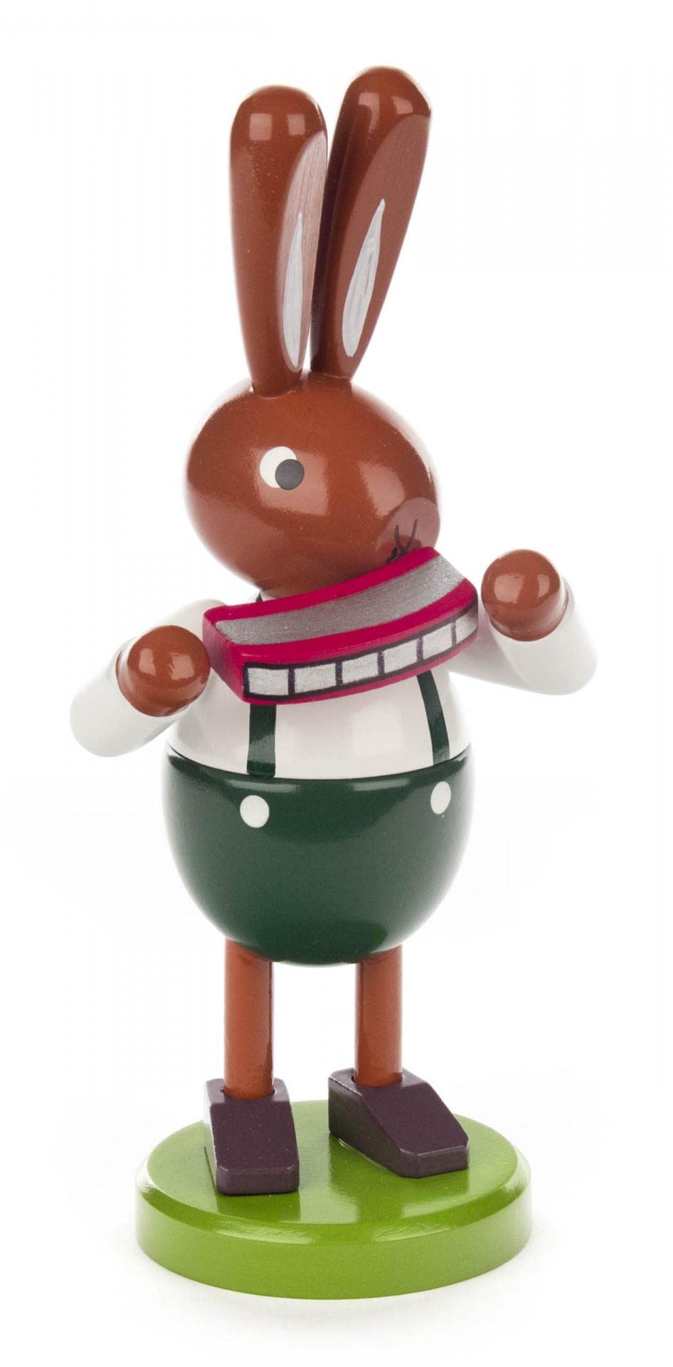 Lapin de Pâques avec harmonica grand format pour rompre avec les décors plats