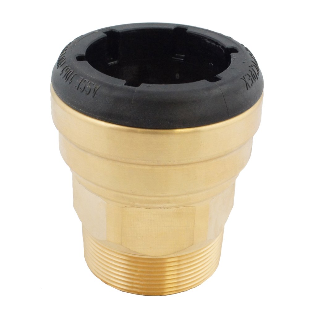ElkhartProducts 10155474 TecTite Low-Lead 204 Series 1-Inch by 3/4-Inch Copper by Male Push-Fit Adapter