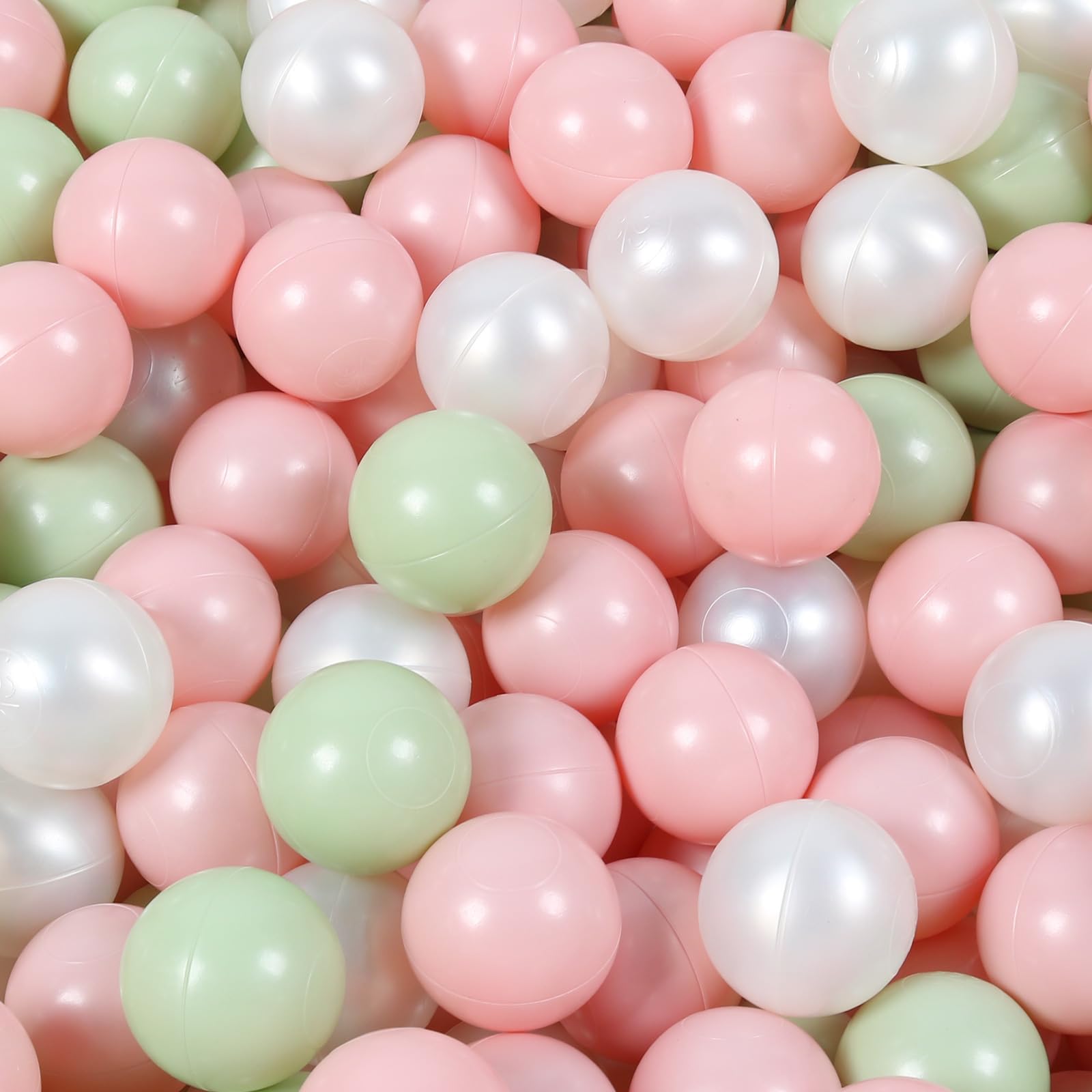 TRENDBOX 100 pcs Macaron Ball Pit Balls Plastic Balls for Ball Pit Pool Playpen Babies Kids Children Birthday Parties