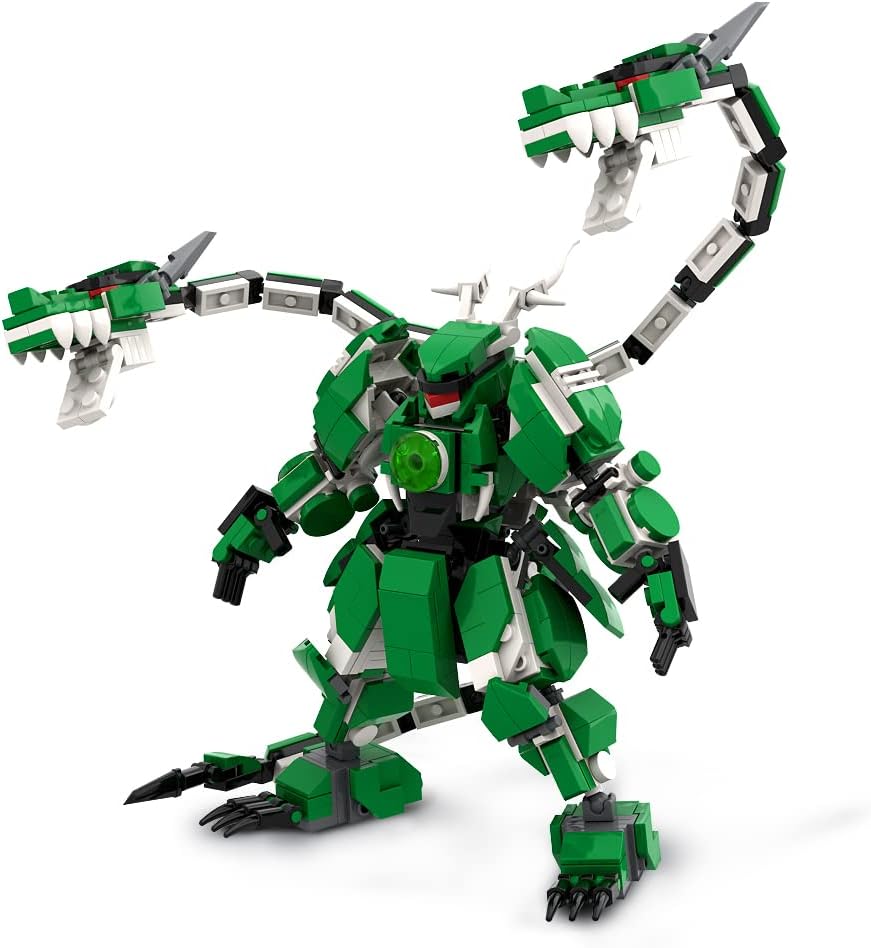 Locore Original Mecha Frame Holy Beast Series- Azure Dragon MOC Mech Building ,Cool Building Toy are Compatible with All Major Brands