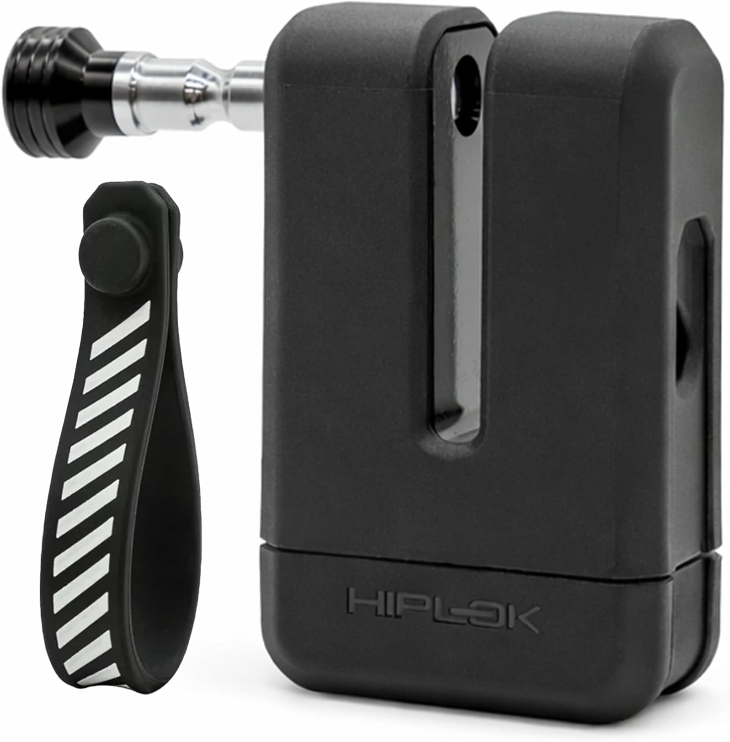 Hiplok MD1000 Anti-Angle Grinder Motorcycle Disc Lock (All Black) | High Security Disc Brake Lock with 3 Replaceable Keys | Resists Angle Grinder Attacks | Sold Secure Diamond & Art 4 Star Rated