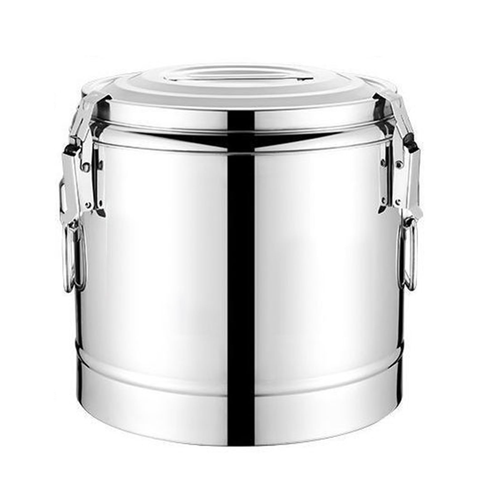 Ice Cube Insulated bucket pot 5L, Stainless Steel Soup Pot, Commercial Extra-Long Rice and Soup Warming soup bucket for Water Milk Tea Milk Storage Bucket