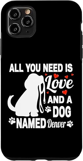 Amazon Iphone 11 Pro Max パーソナライズされた犬の名前デンバーかわいい犬ペット愛好家 スマホケース 家電 カメラ オンライン通販