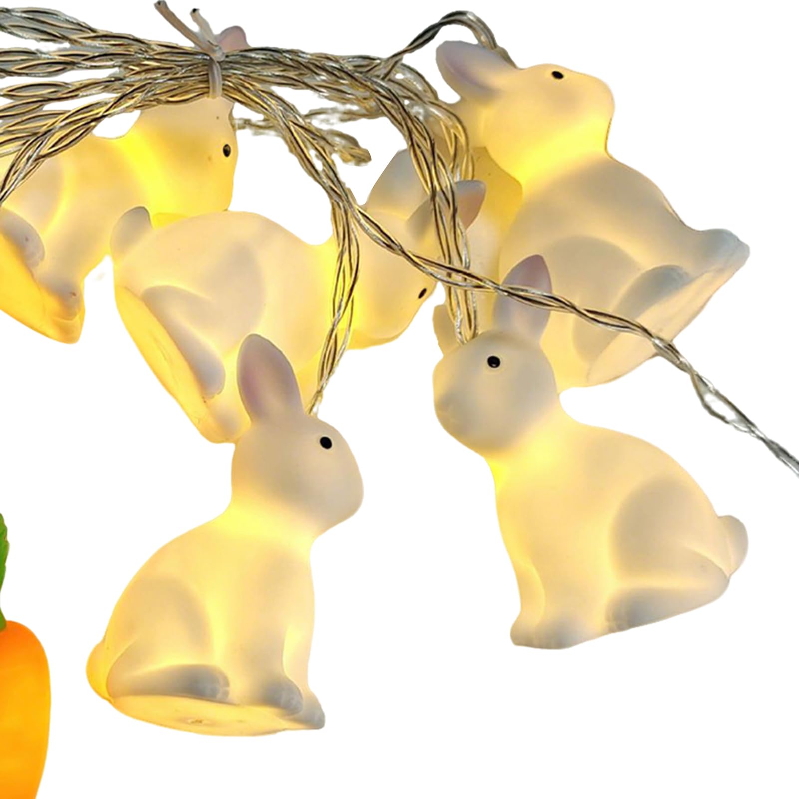 Wielkanocne Lampeczki LED - Zabawne Jasne LED Wiosenna Dekoracja - Wielkanocne Oświetlenie Dekoracja Okienna na Przyjęcie,Do Wnętrz Dom Salon Półka Okno Drzwi Ściana Ogród Balkon Impreza