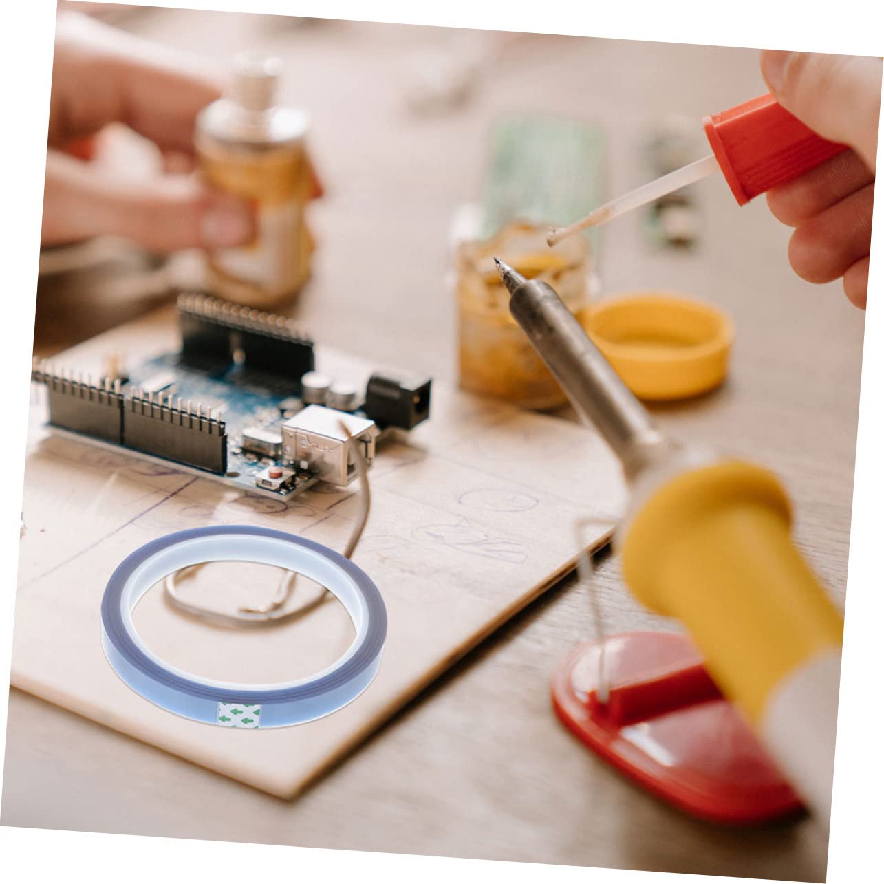 HEALEEP 4 Rolls Blue Heat Tape for Sublimation Press 33m/roll High Resistant Easy Stick Peel