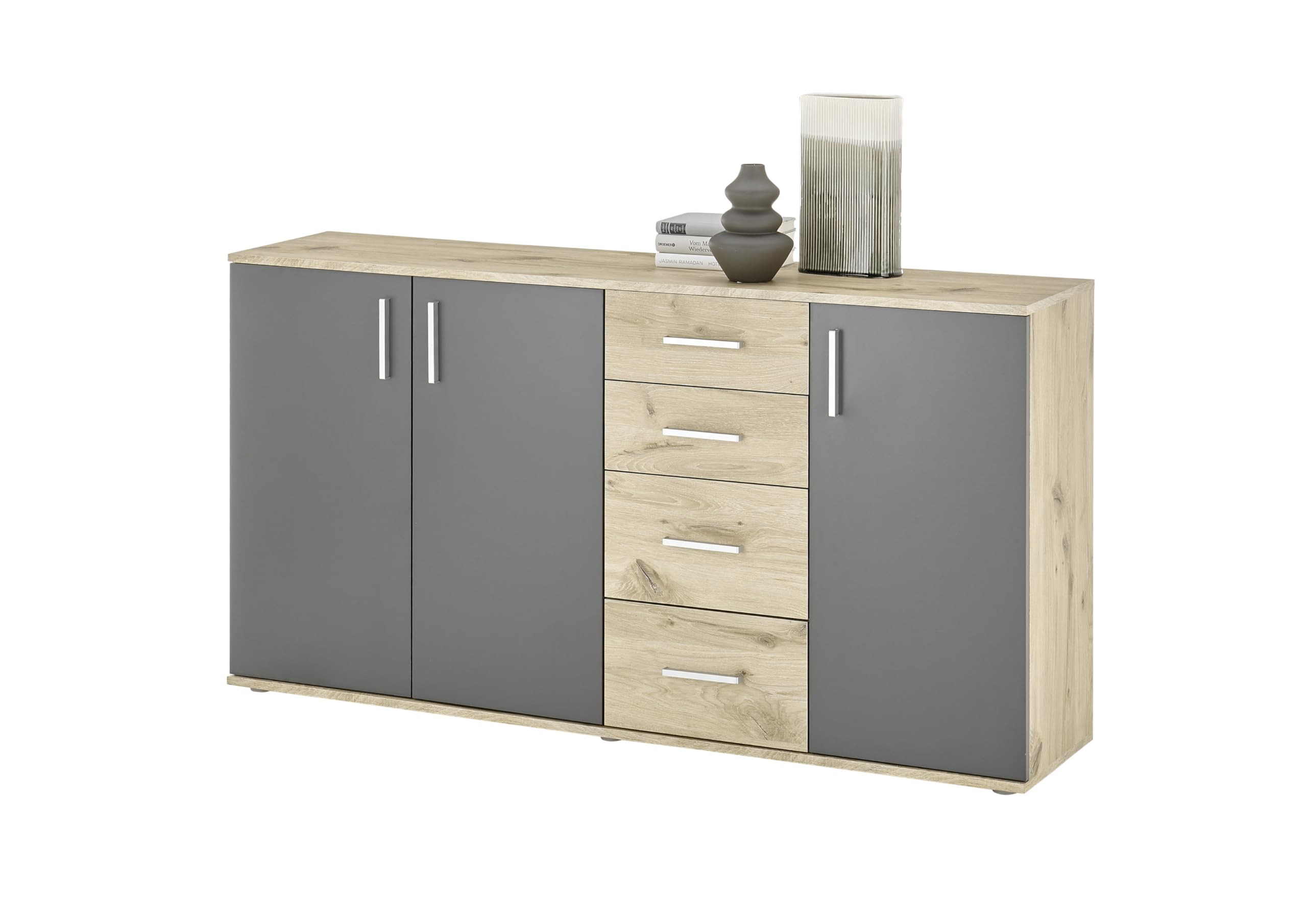 AVANTI TRENDSTORE Bea - Cassettiera/comó in Legno Laminato nella misura 160x84x35 cm, disponibile in diversi colori. Perfetto per soggiorni, ingressi o camere da letto