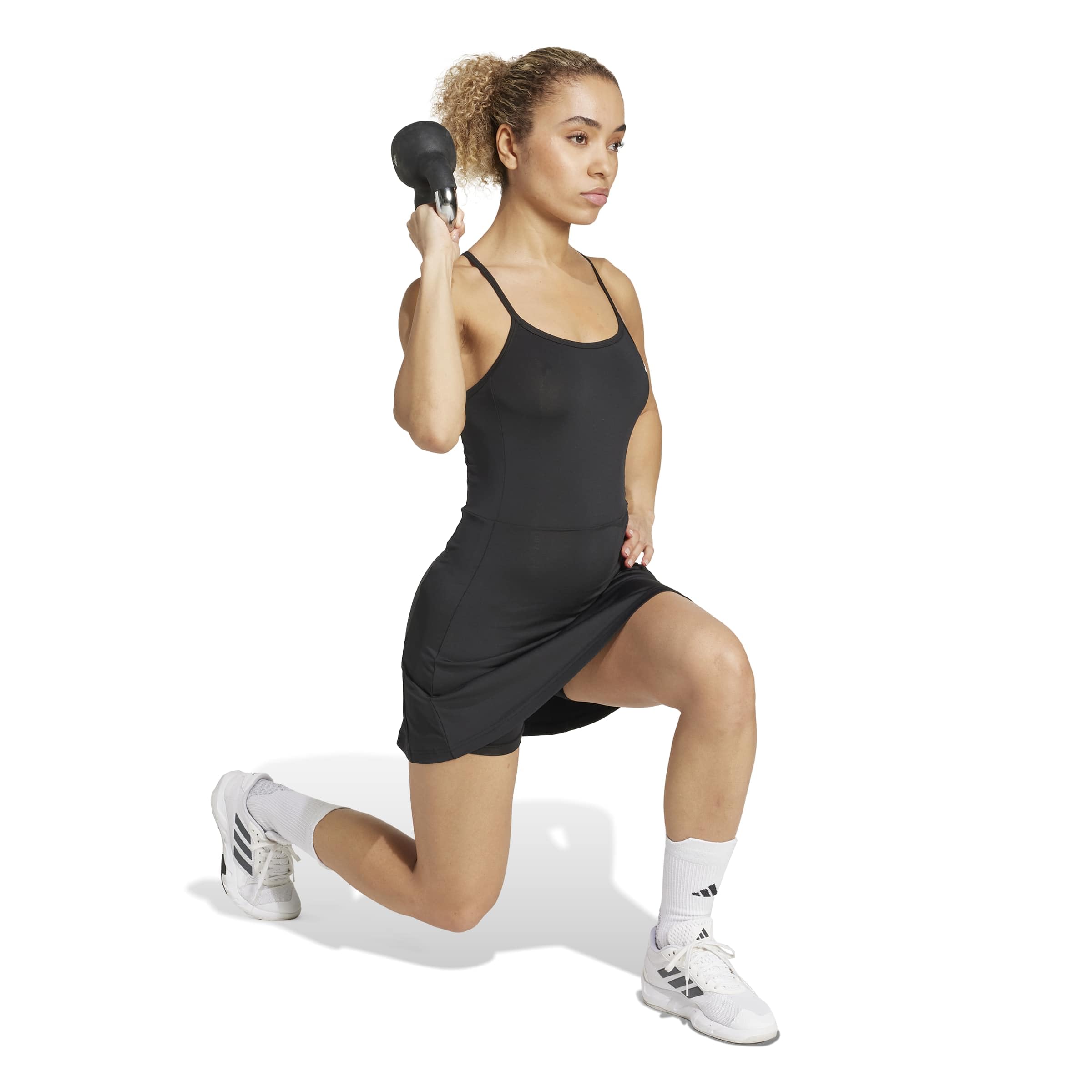 adidas Damen Train Essentials Workout Dress with Integrated Shorts Kleid (1er Pack)