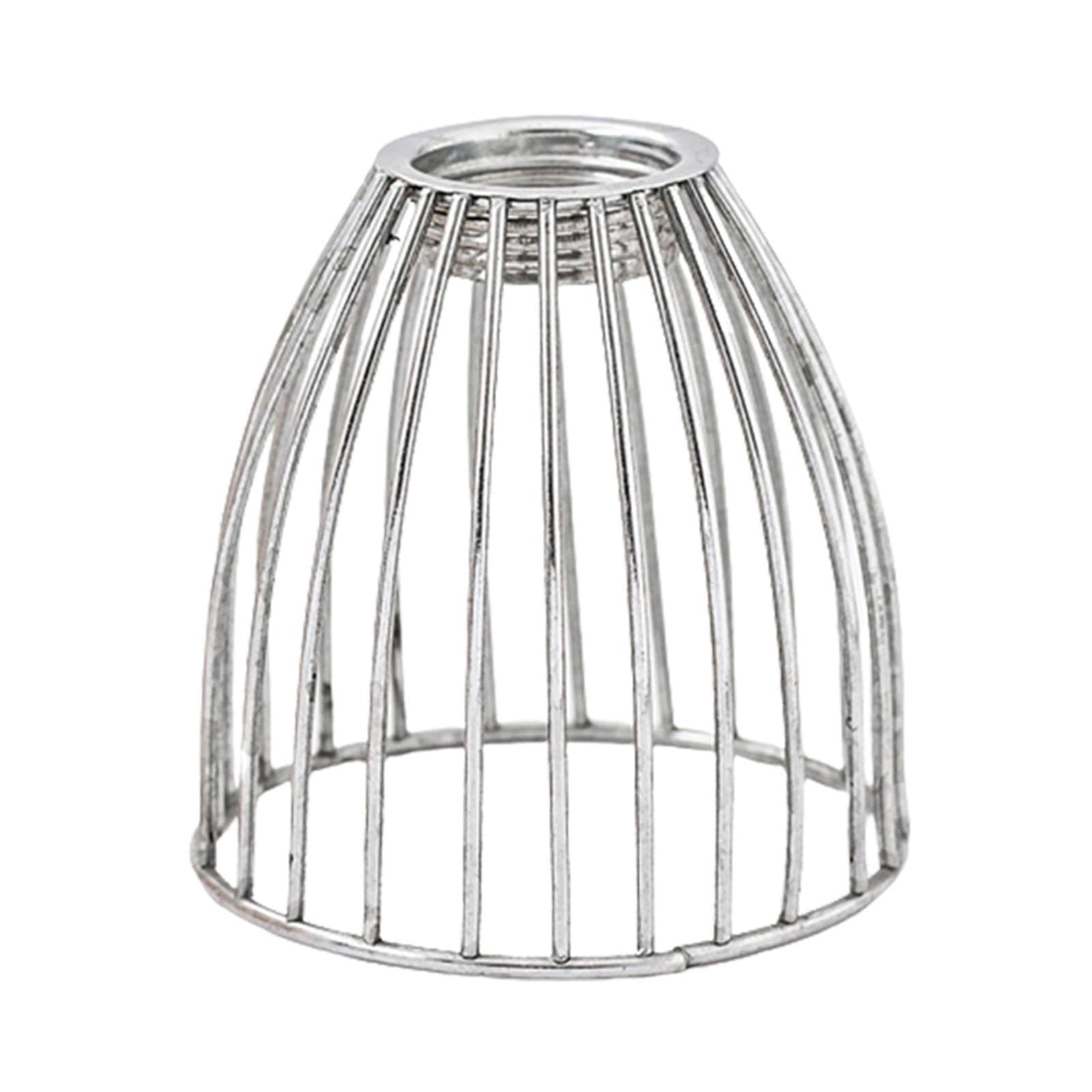 ALCXAZS Sturdy Small Pendant Lamp Shade Replacement Charming Metal Wire Cage Coverage Product Every Space Easy Installation. Exquisite Light Shade Cover is