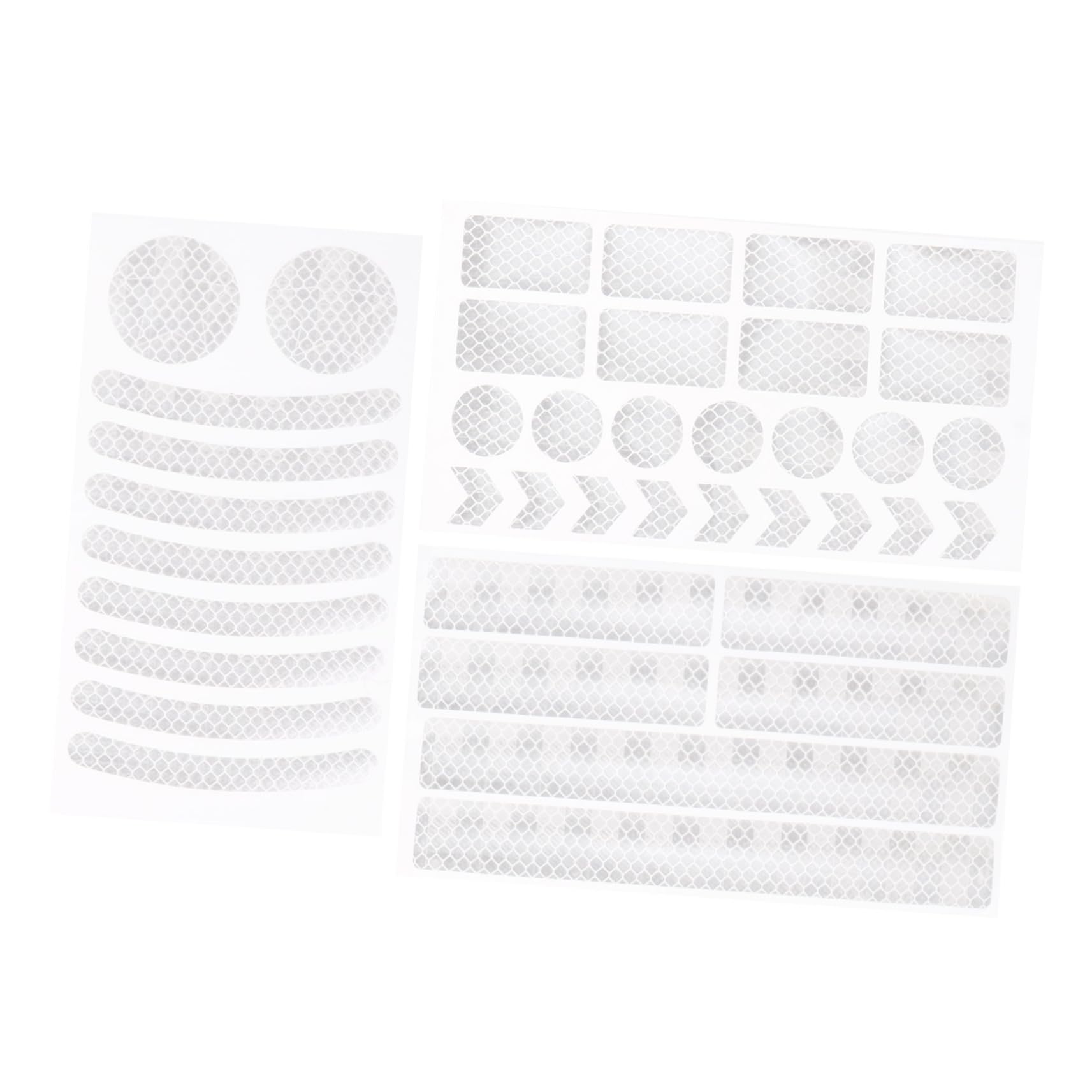 Abaodam Cycling Warning Stickers 42pcs Adhesive Reflective Strip Tape for Bicycles Roads