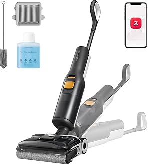 F25 ACE Wet Dry Vacuum Cleaner, Cordless Vacuum Mop All in One for Hard Floor, 20000Pa Hardwood Floor Cleaner with Zero Tangle, 194ยฐF Hot Air Flash Drying Electric Mop, 180ยฐ Lie F