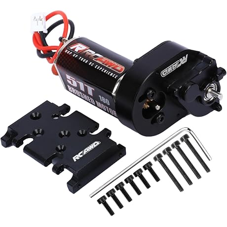RCAWD Barrage 51T Motor Metal Gearbox Combo for ECX Barrage 1/24 Vehicles