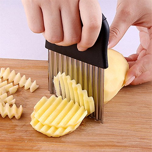 HIMKI Chips Wave Knife Stainless Steel Chips Cutter Potato Wave Cutter - Image 4