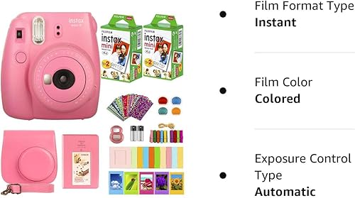 Miniatura 10 de FujiFilm Instax Mini 9 cámara instantánea  película Fujifilm Instax Mini 40fotos paquete con accesorios incluye funda de transporte filtros de color