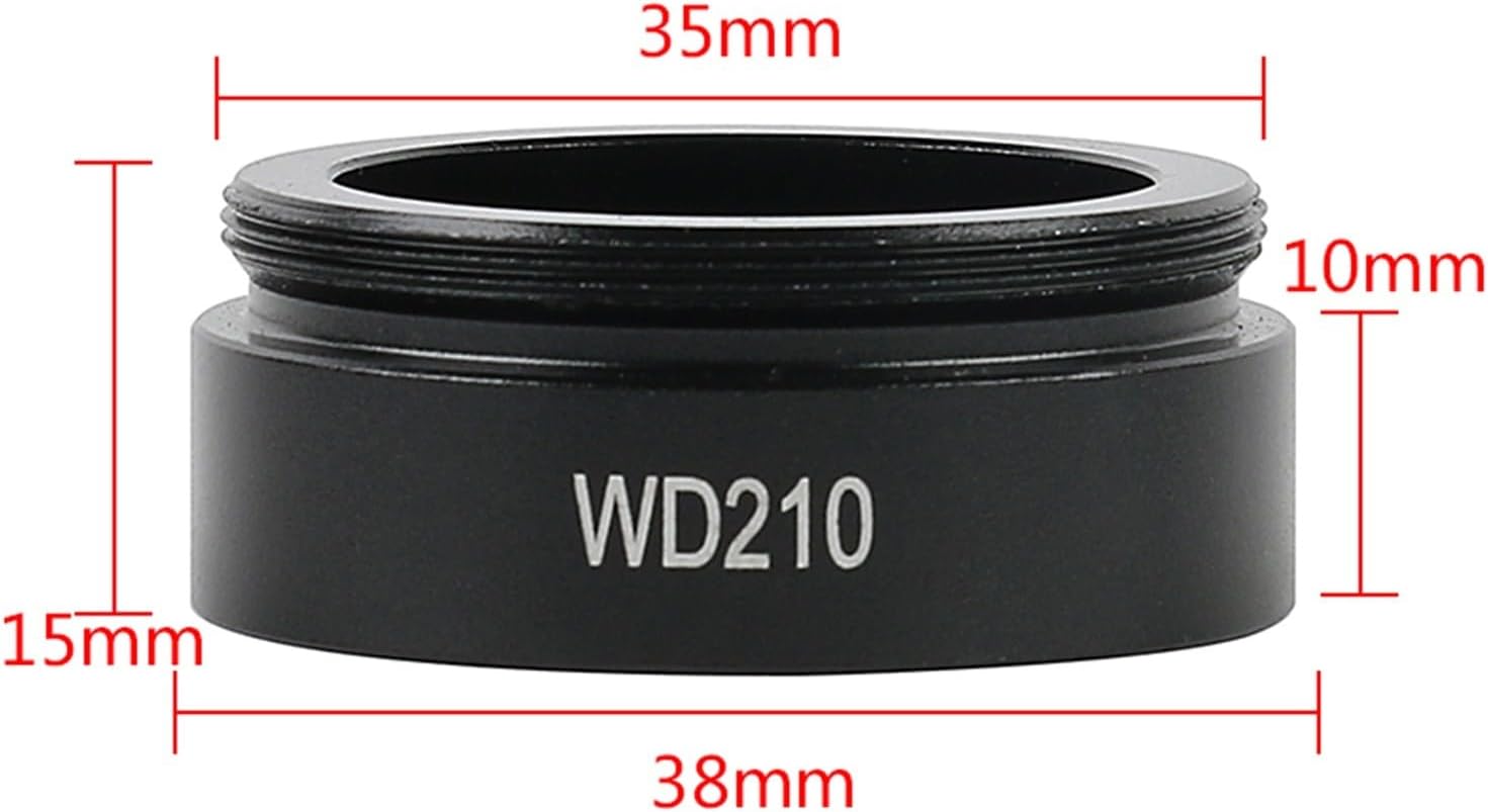 WD105/1X WD210/0.5X C-MOUNT レンズ業界ビデオ顕微鏡カメラ補助対物ガラスレンズ 実験、研究(WD210)