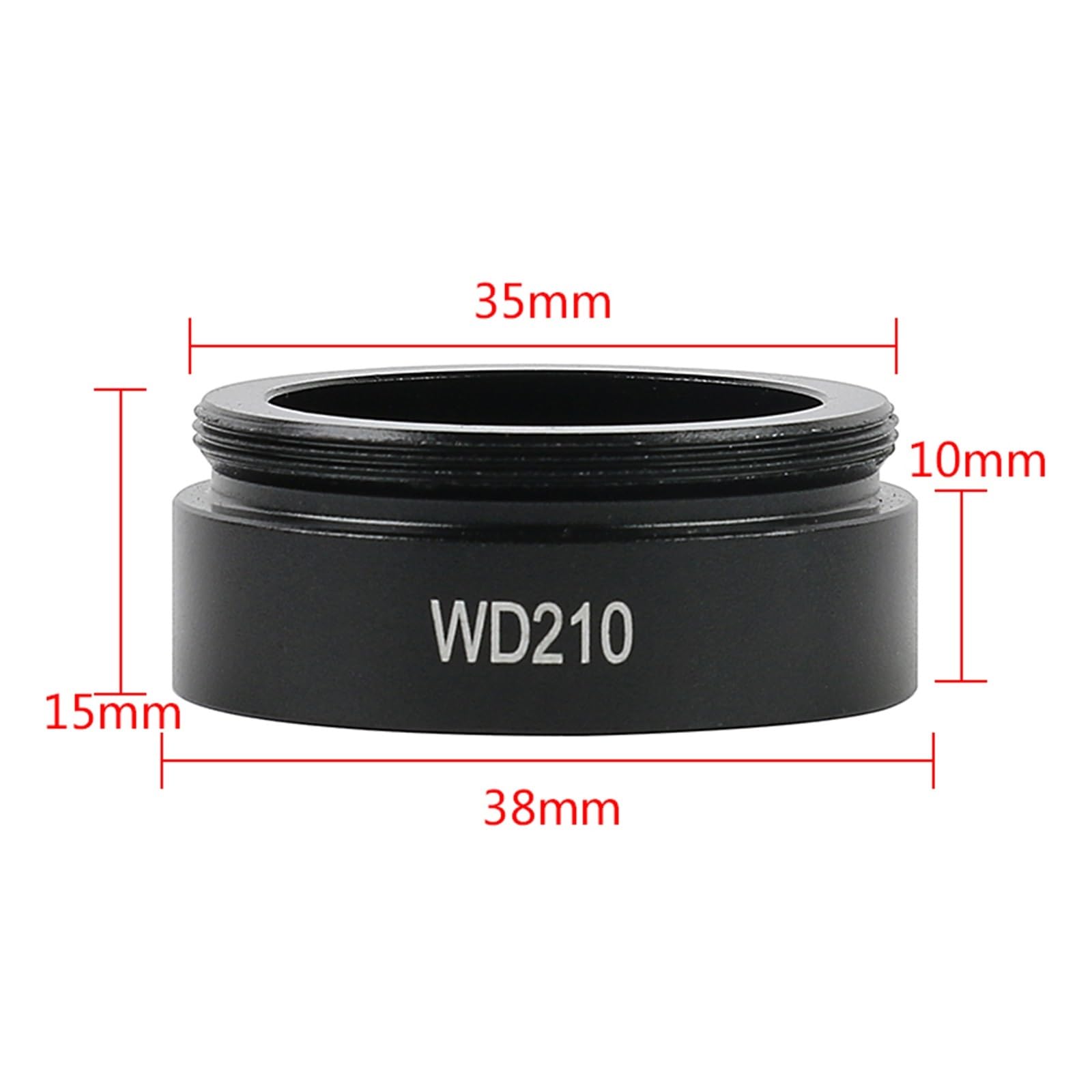 Kamera Mikroskopowa, WD105/1X WD210/0,5X Obiektyw C-MOUNT Przemysłowa kamera z mikroskopem wideo Pomocniczy obiektyw szklany(WD105)