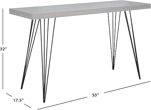 Miniatura 12 de Safavieh Home Collection Wolcott - Mesa de consola y color blanco Blanco/negro,negro / negro,negro, marrón (Dark Brown / Black),Gris / Negro,negro,