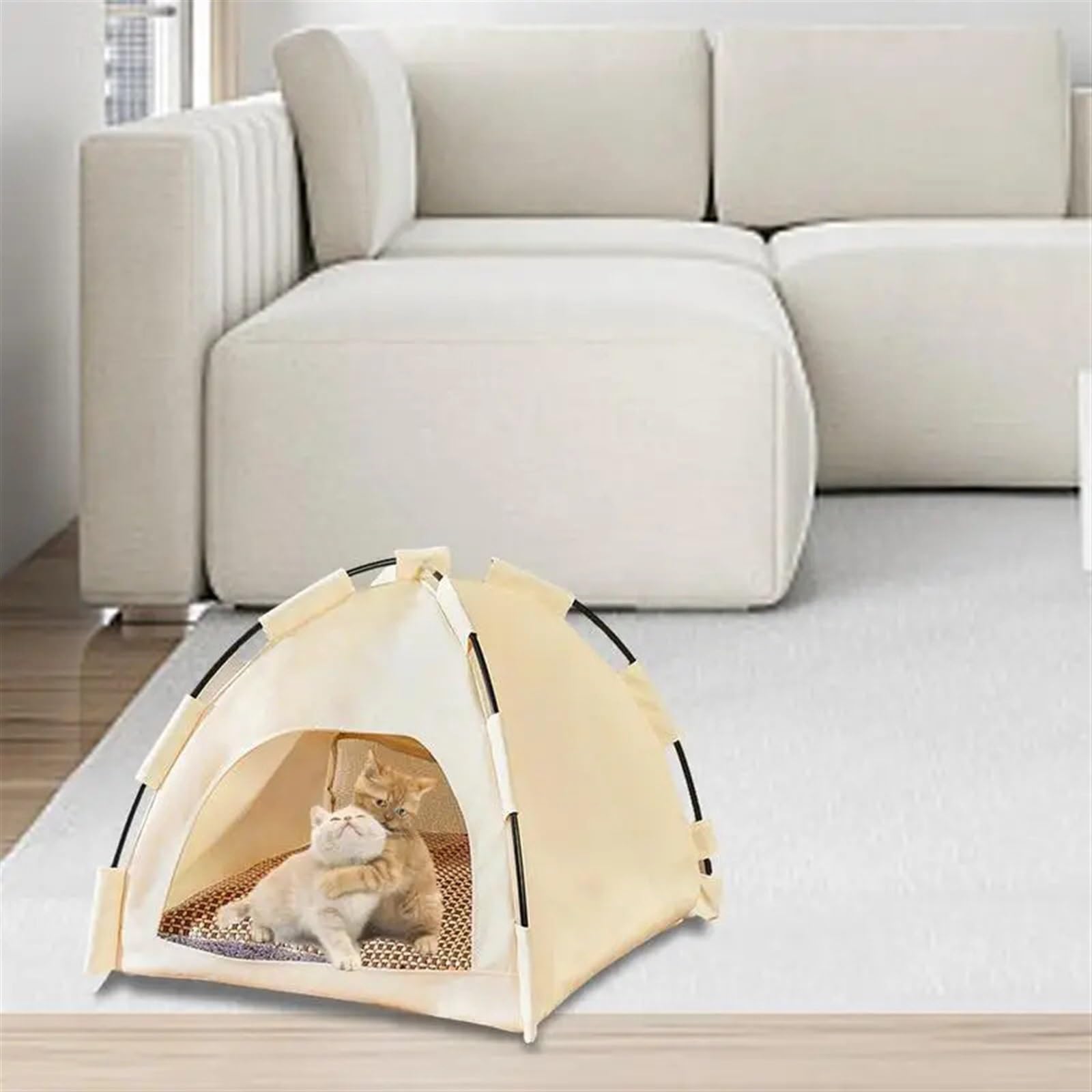 Tentpour animaux de compagnie Tente for animaux de compagnie imperméable for chien, maison de couchage respirante for chat, mini tipi portable for chaton, chenil d'été for intérieur et extérieur, four