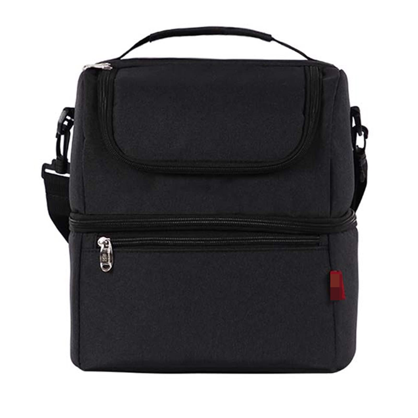 Cooler Mochila Bolsas de Almuerzo Fiambrera térmica para niños Bolsa de Comida Bolsa de Picnic Bolso Cooler Caja de Almuerzo aislada (Negro 1)