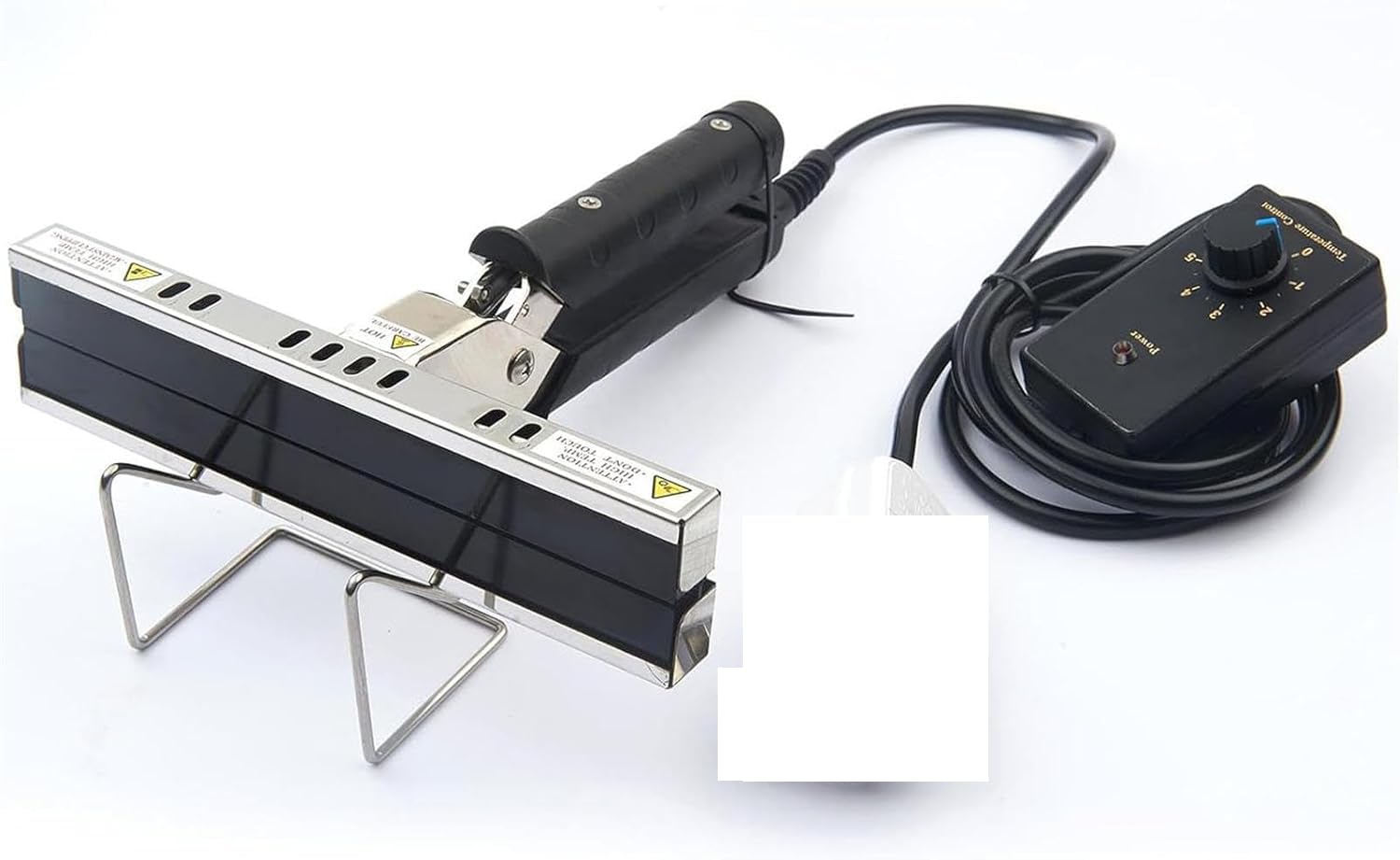 AYCDL Hand Held Pliers Sealing Machine, Portable Heat Sealer for Foil and Cellophane Bags, 15mm Seal Width 0-300℃ Temperature Control,400mm,300mm